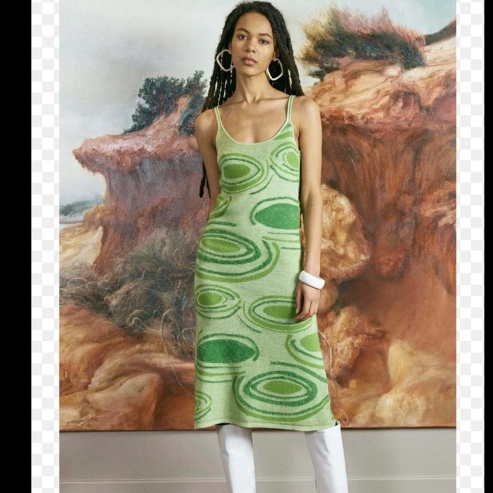House of Sunny Hockney Dress - Green